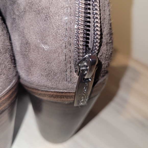 Vince Camuto Women's Suede Ankle Boots - Chocolate Brown - Picture 5 of 9